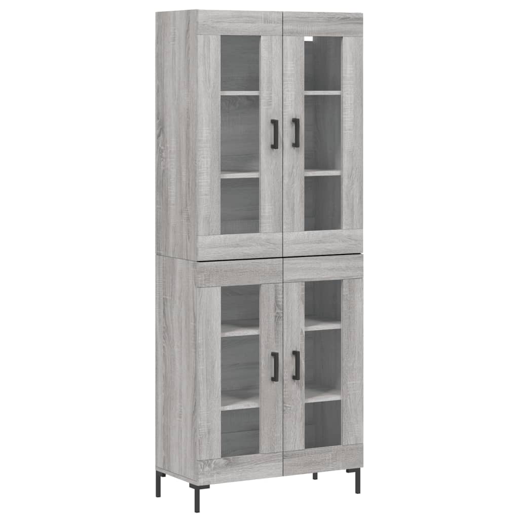 Ντουλάπι Γκρι Sonoma 69,5 x 34 x 180 εκ. Επεξεργασμένο Ξύλο