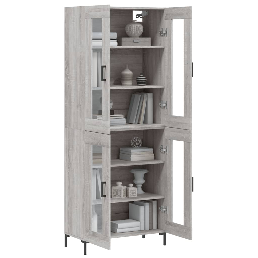 Ντουλάπι Γκρι Sonoma 69,5 x 34 x 180 εκ. Επεξεργασμένο Ξύλο