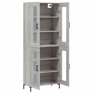 Ντουλάπι Γκρι Sonoma 69,5 x 34 x 180 εκ. Επεξεργασμένο Ξύλο