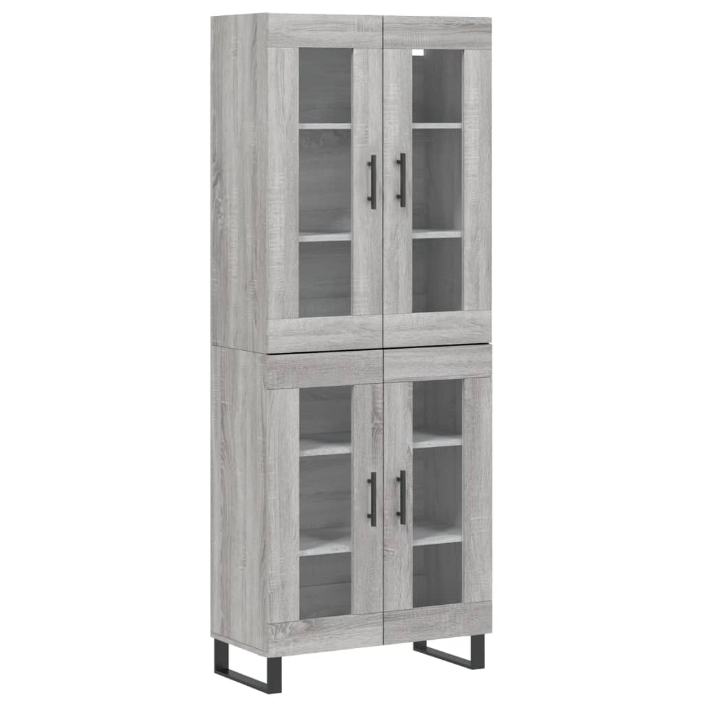 Ντουλάπι Γκρι Sonoma 69,5 x 34 x 180 εκ. Επεξεργασμένο Ξύλο - Pakobazaar