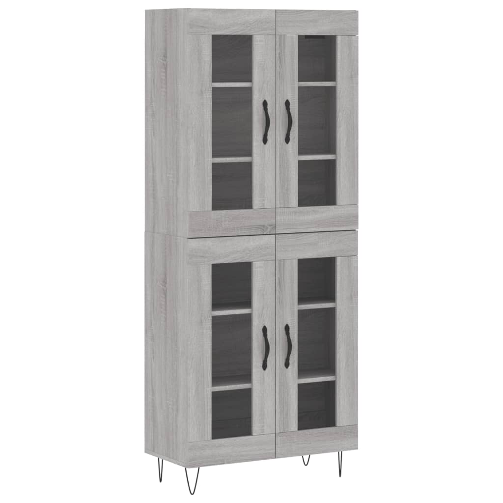 Ντουλάπι Γκρι Sonoma 69,5 x 34 x 180 εκ. Επεξεργασμένο Ξύλο