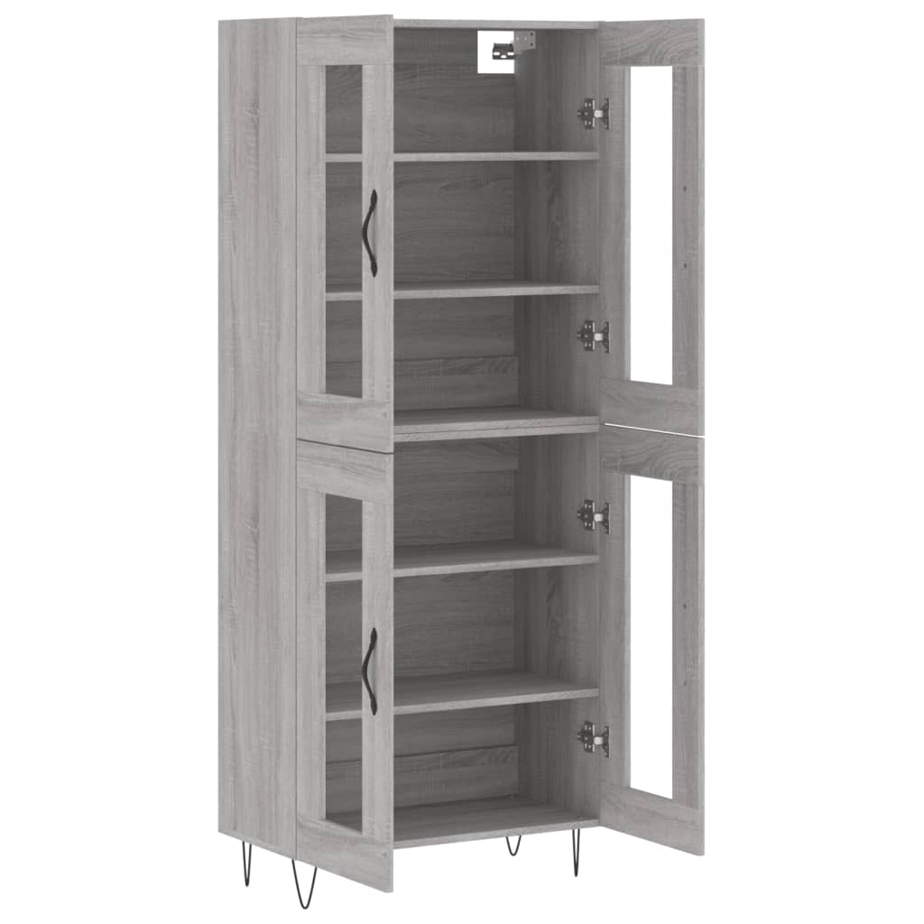 Ντουλάπι Γκρι Sonoma 69,5 x 34 x 180 εκ. Επεξεργασμένο Ξύλο