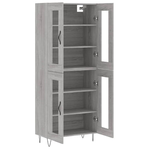 Ντουλάπι Γκρι Sonoma 69,5 x 34 x 180 εκ. Επεξεργασμένο Ξύλο