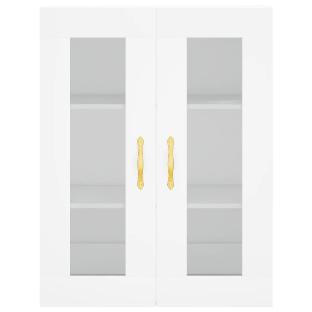 Ντουλάπι Λευκό 69,5x34x180 εκ. από Επεξεργασμένο Ξύλο - Pakobazaar