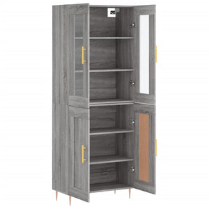 Ντουλάπι Γκρι Sonoma 69,5 x 34 x 180 εκ. Επεξεργασμένο Ξύλο
