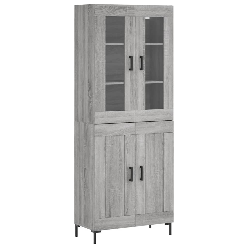 Ντουλάπι Γκρι Sonoma 69,5 x 34 x 180 εκ. Επεξεργασμένο Ξύλο