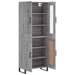Ντουλάπι Γκρι Sonoma 69,5 x 34 x 180 εκ. Επεξεργασμένο Ξύλο