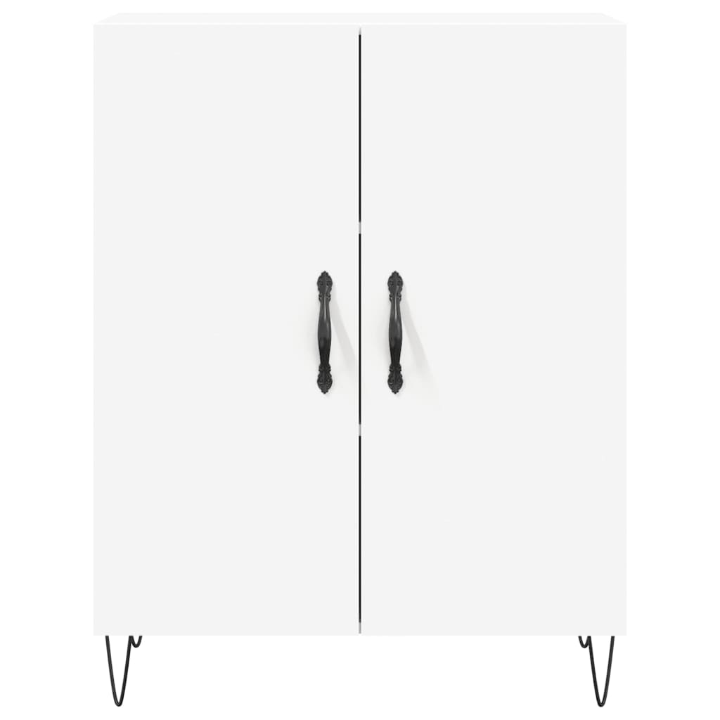 Ντουλάπι Λευκό 69,5x34x180 εκ. από Επεξεργασμένο Ξύλο