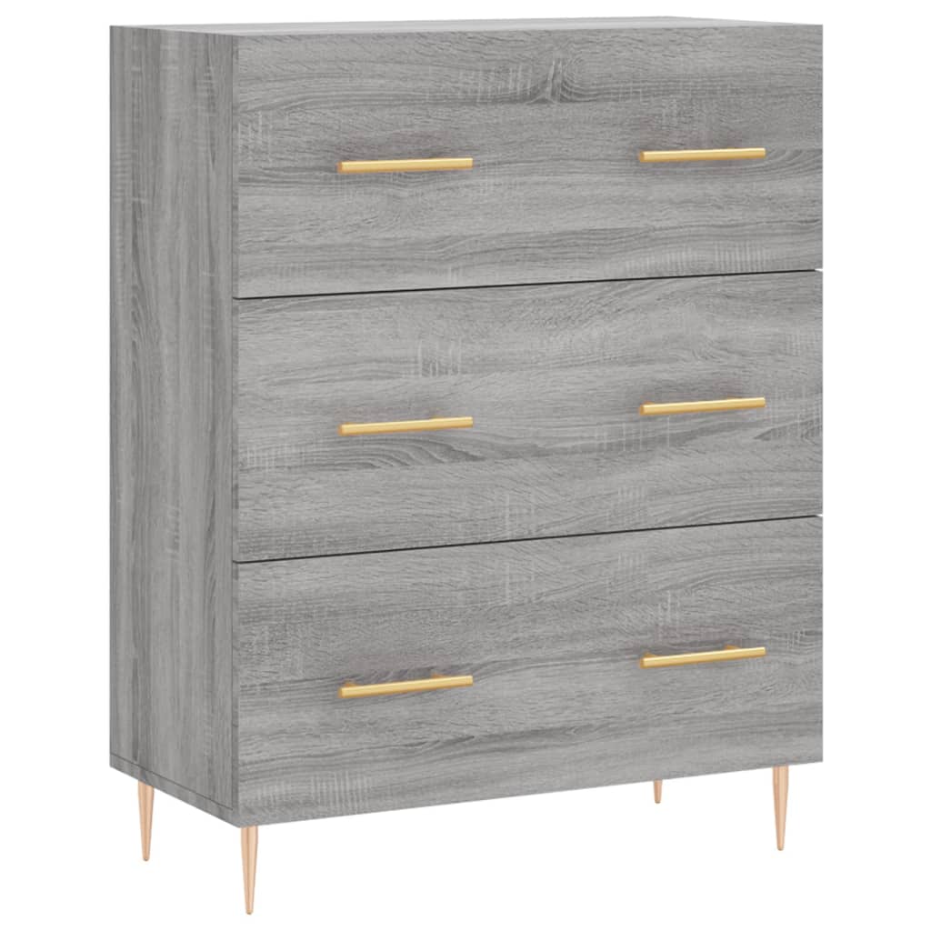Ντουλάπι Γκρι Sonoma 69,5 x 34 x 180 εκ. Επεξεργασμένο Ξύλο