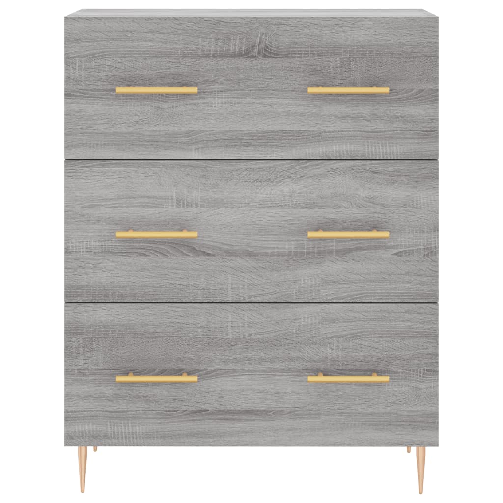 Ντουλάπι Γκρι Sonoma 69,5 x 34 x 180 εκ. Επεξεργασμένο Ξύλο