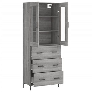 Ντουλάπι Γκρι Sonoma 69,5 x 34 x 180 εκ. Επεξεργασμένο Ξύλο