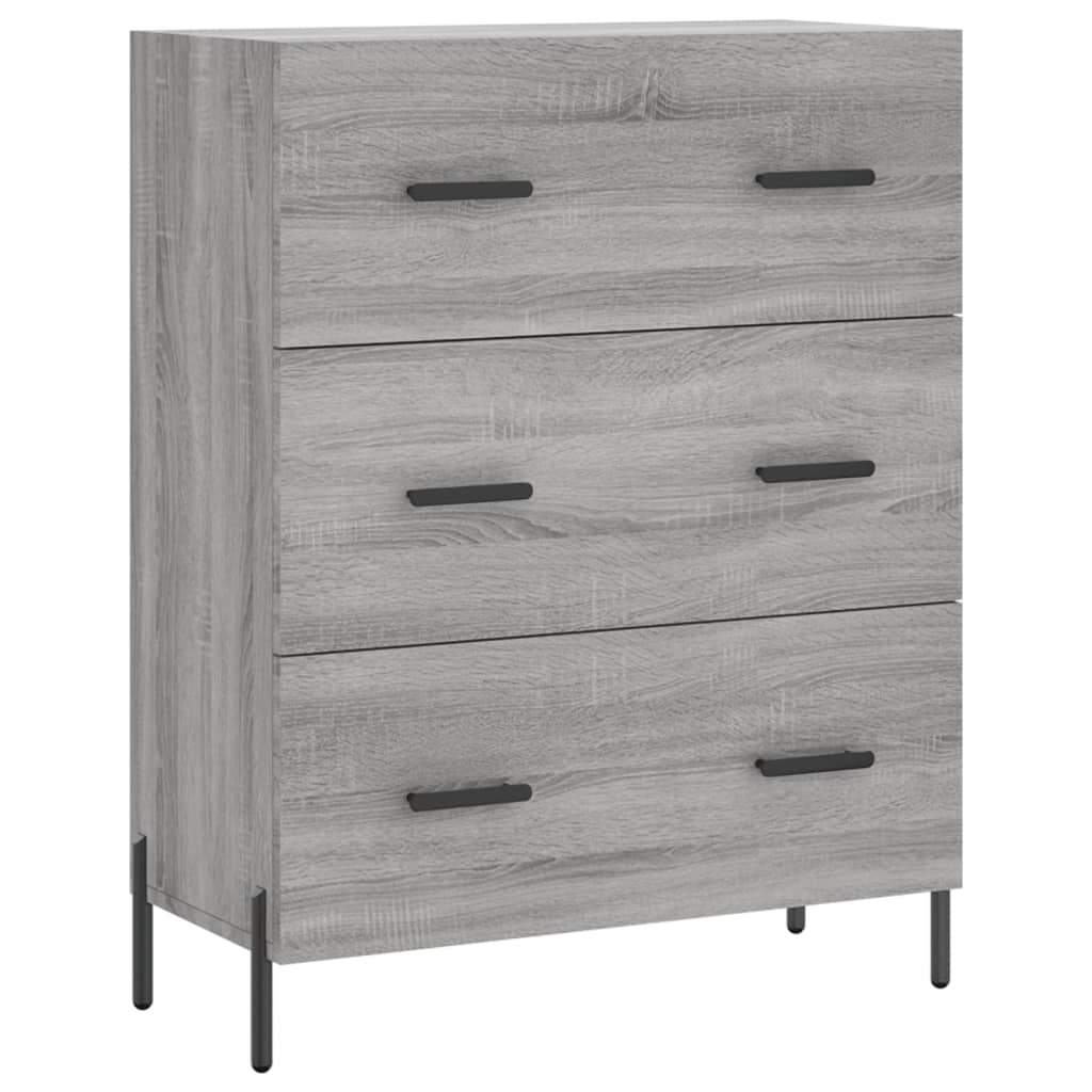 Ντουλάπι Γκρι Sonoma 69,5 x 34 x 180 εκ. Επεξεργασμένο Ξύλο