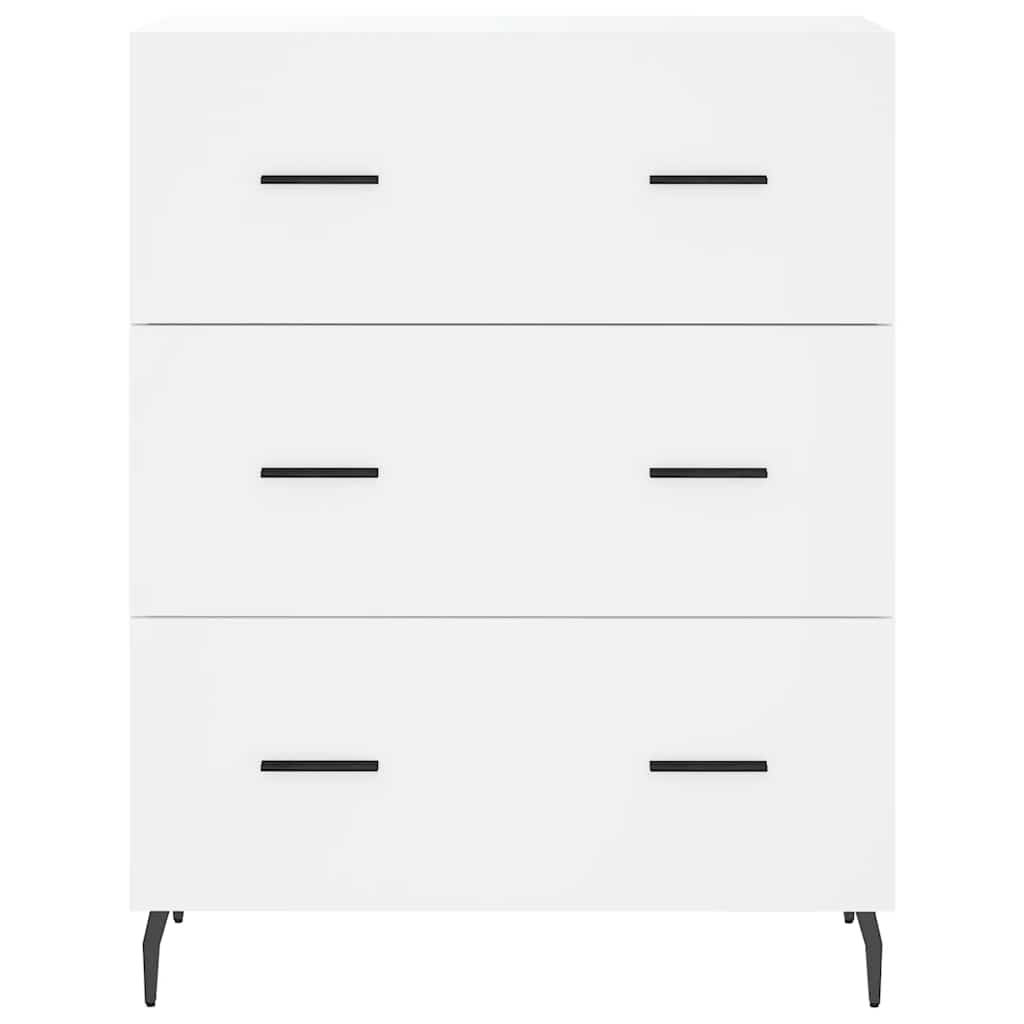 Ντουλάπι Λευκό 69,5x34x180 εκ. από Επεξεργασμένο Ξύλο