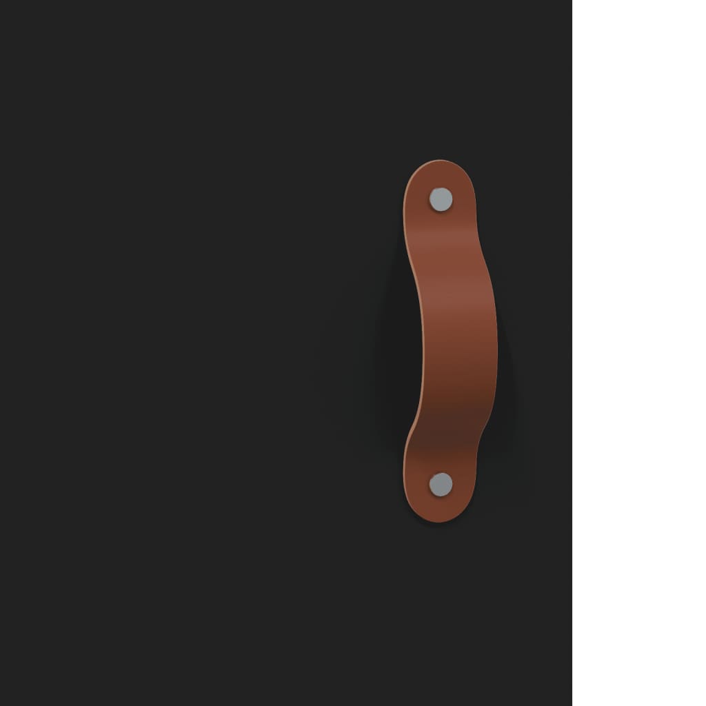 Ντουλάπι Μαύρο 69,5x34x180 εκ. από Επεξεργασμένο Ξύλο