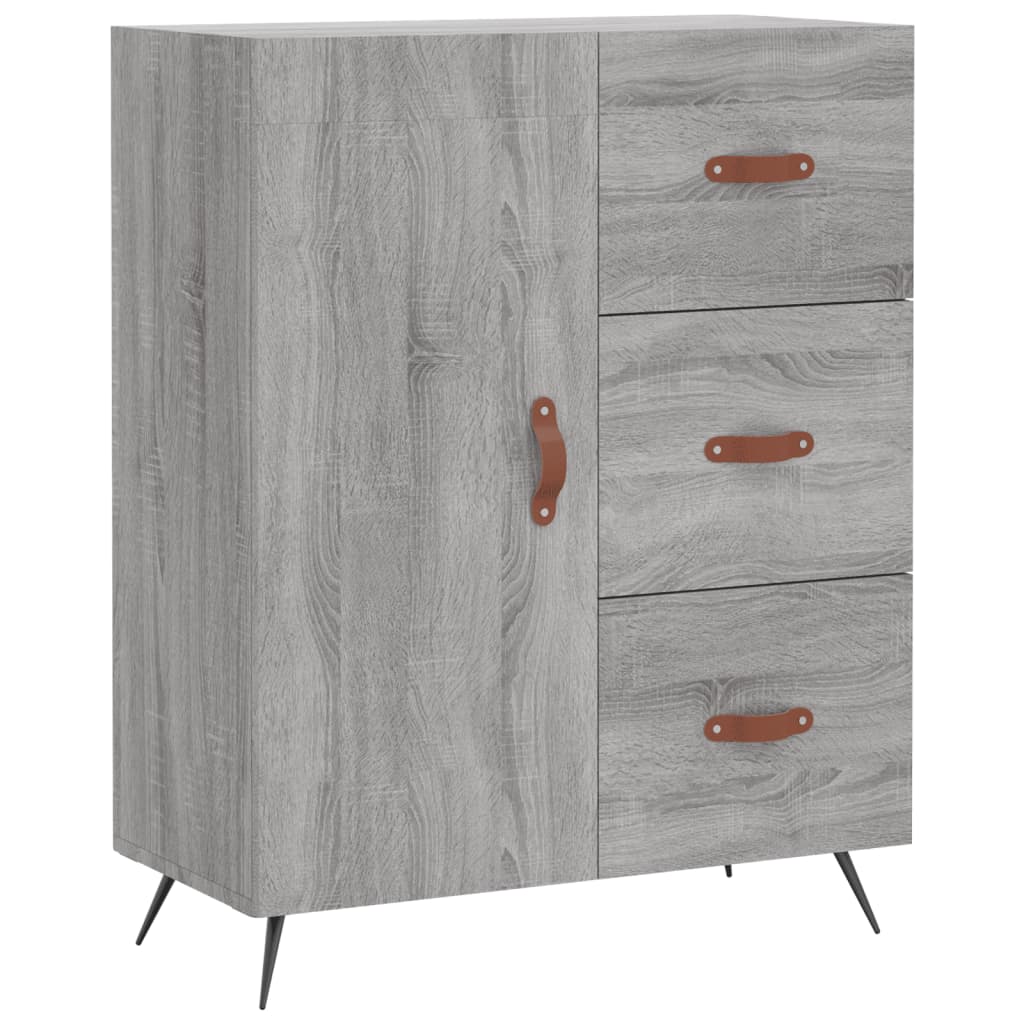Ντουλάπι Γκρι Sonoma 69,5 x 34 x 180 εκ. Επεξεργασμένο Ξύλο - Pakobazaar