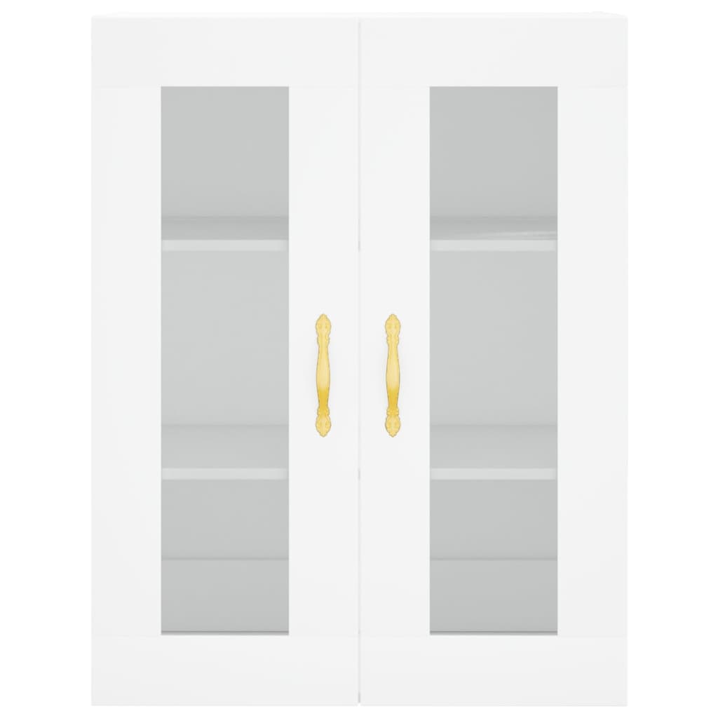 Ντουλάπι Λευκό 69,5x34x180 εκ. από Επεξεργασμένο Ξύλο