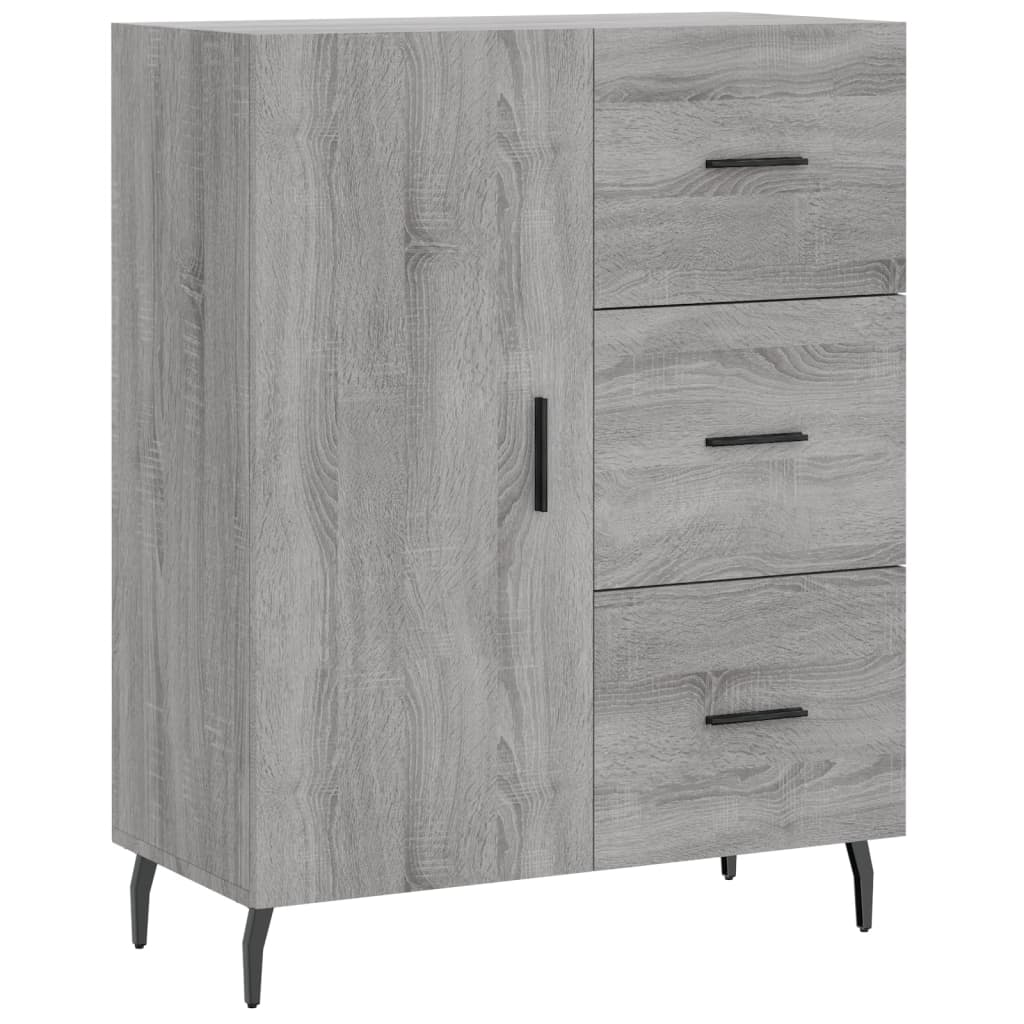 Ντουλάπι Γκρι Sonoma 69,5 x 34 x 180 εκ. Επεξεργασμένο Ξύλο - Pakobazaar