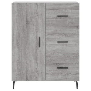 Ντουλάπι Γκρι Sonoma 69,5 x 34 x 180 εκ. Επεξεργασμένο Ξύλο - Pakobazaar