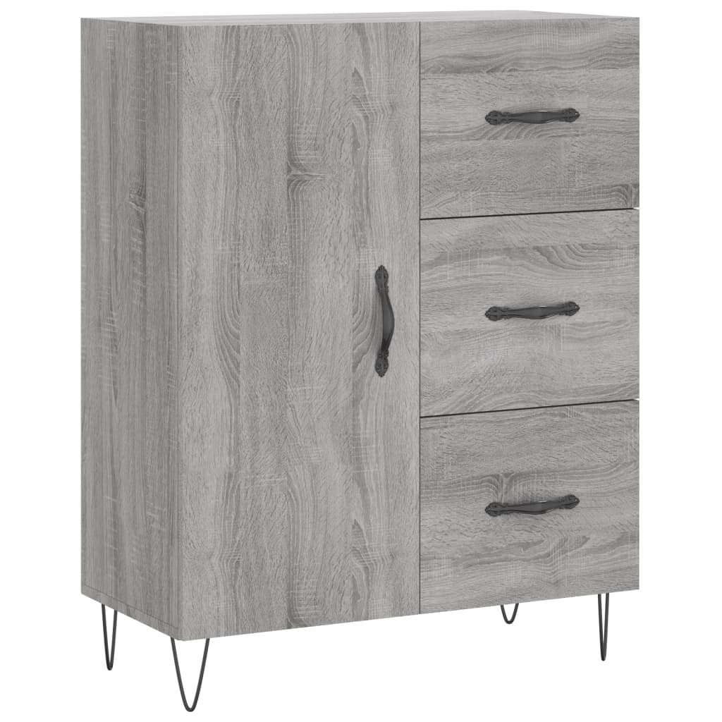 Ντουλάπι Γκρι Sonoma 69,5 x 34 x 180 εκ. Επεξεργασμένο Ξύλο - Pakobazaar