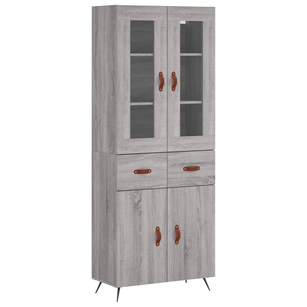 Ντουλάπι Γκρι Sonoma 69,5 x 34 x 180 εκ. Επεξεργασμένο Ξύλο