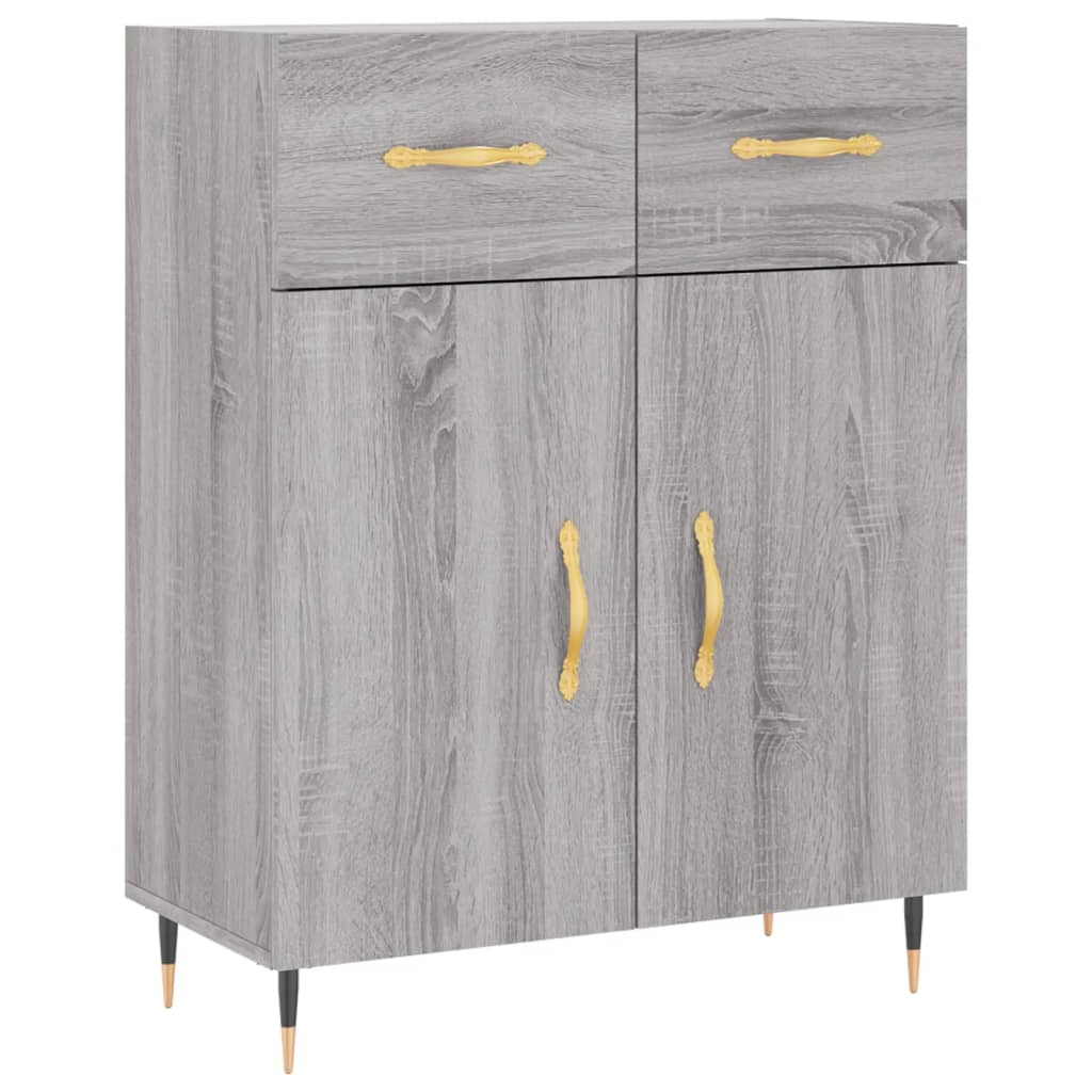 Ντουλάπι Γκρι Sonoma 69,5 x 34 x 180 εκ. Επεξεργασμένο Ξύλο - Pakobazaar