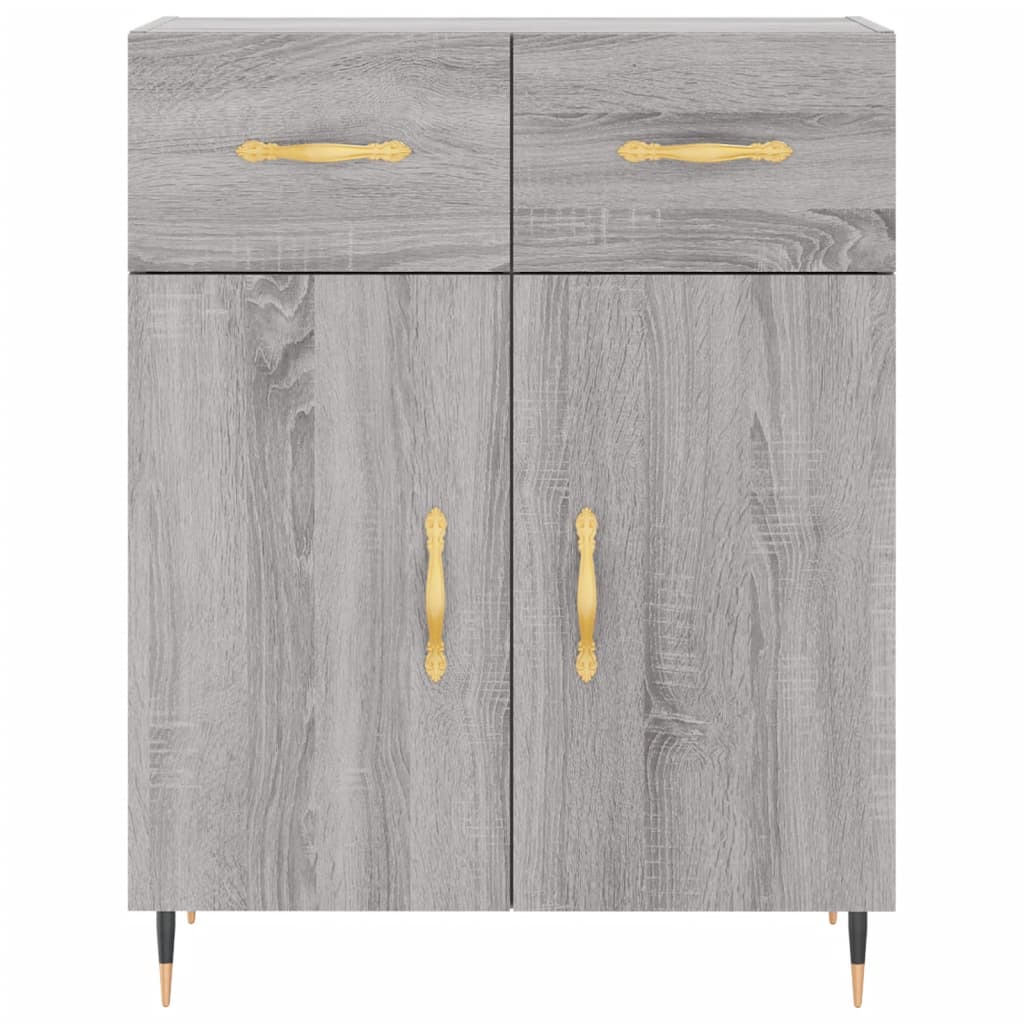 Ντουλάπι Γκρι Sonoma 69,5 x 34 x 180 εκ. Επεξεργασμένο Ξύλο - Pakobazaar
