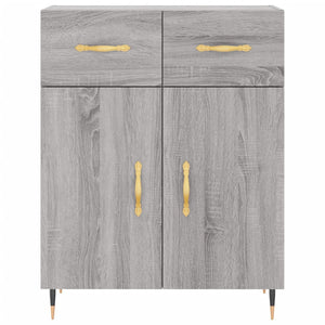 Ντουλάπι Γκρι Sonoma 69,5 x 34 x 180 εκ. Επεξεργασμένο Ξύλο