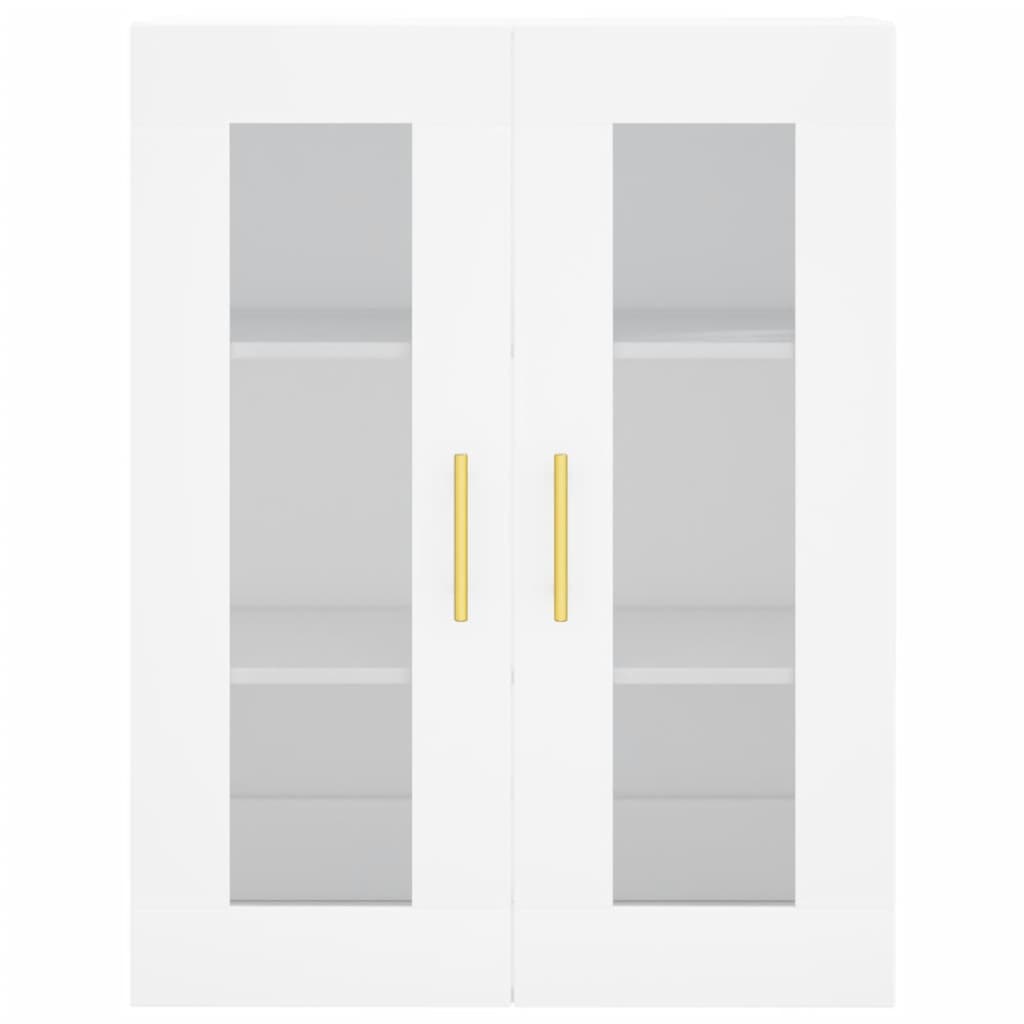 Ντουλάπι Λευκό 69,5x34x180 εκ. από Επεξεργασμένο Ξύλο - Pakobazaar