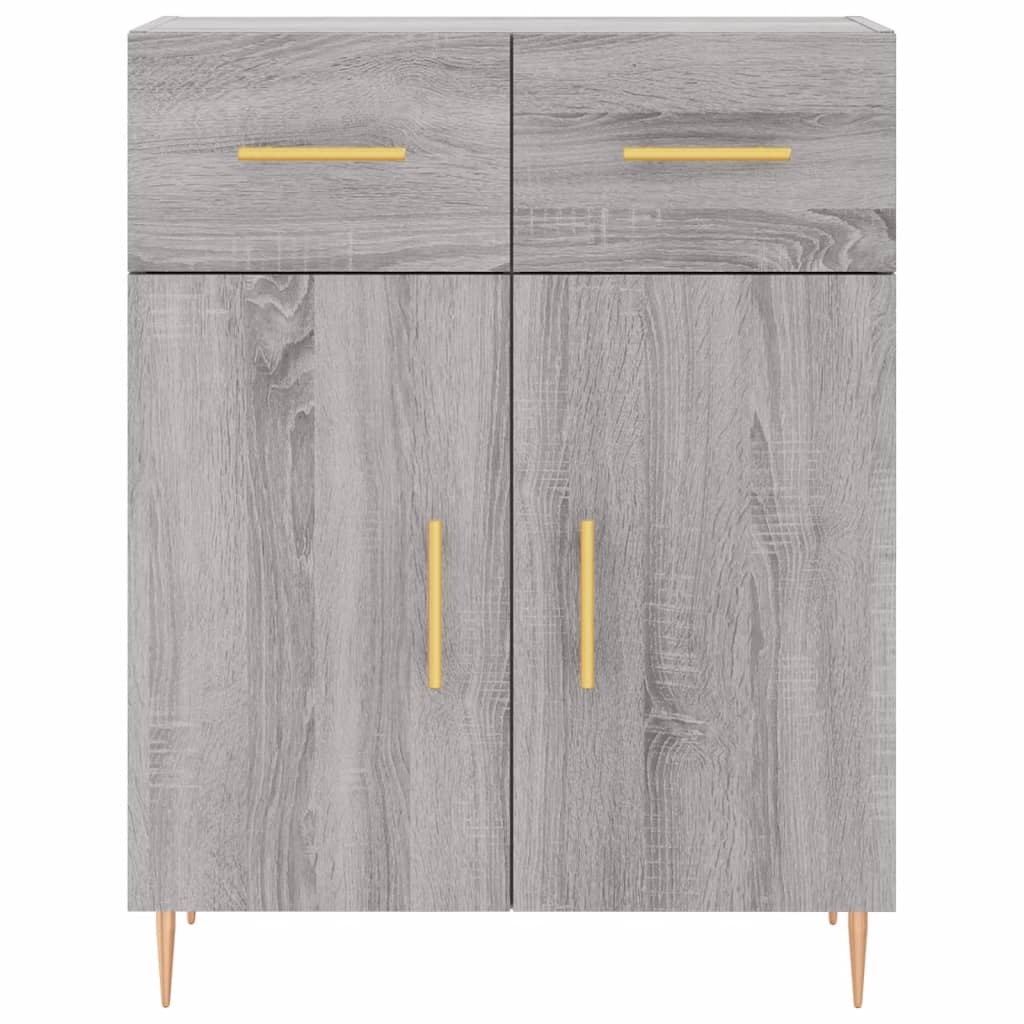 Ντουλάπι Γκρι Sonoma 69,5 x 34 x 180 εκ. Επεξεργασμένο Ξύλο