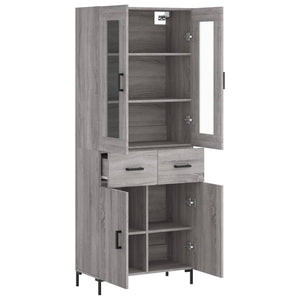 Ντουλάπι Γκρι Sonoma 69,5 x 34 x 180 εκ. Επεξεργασμένο Ξύλο