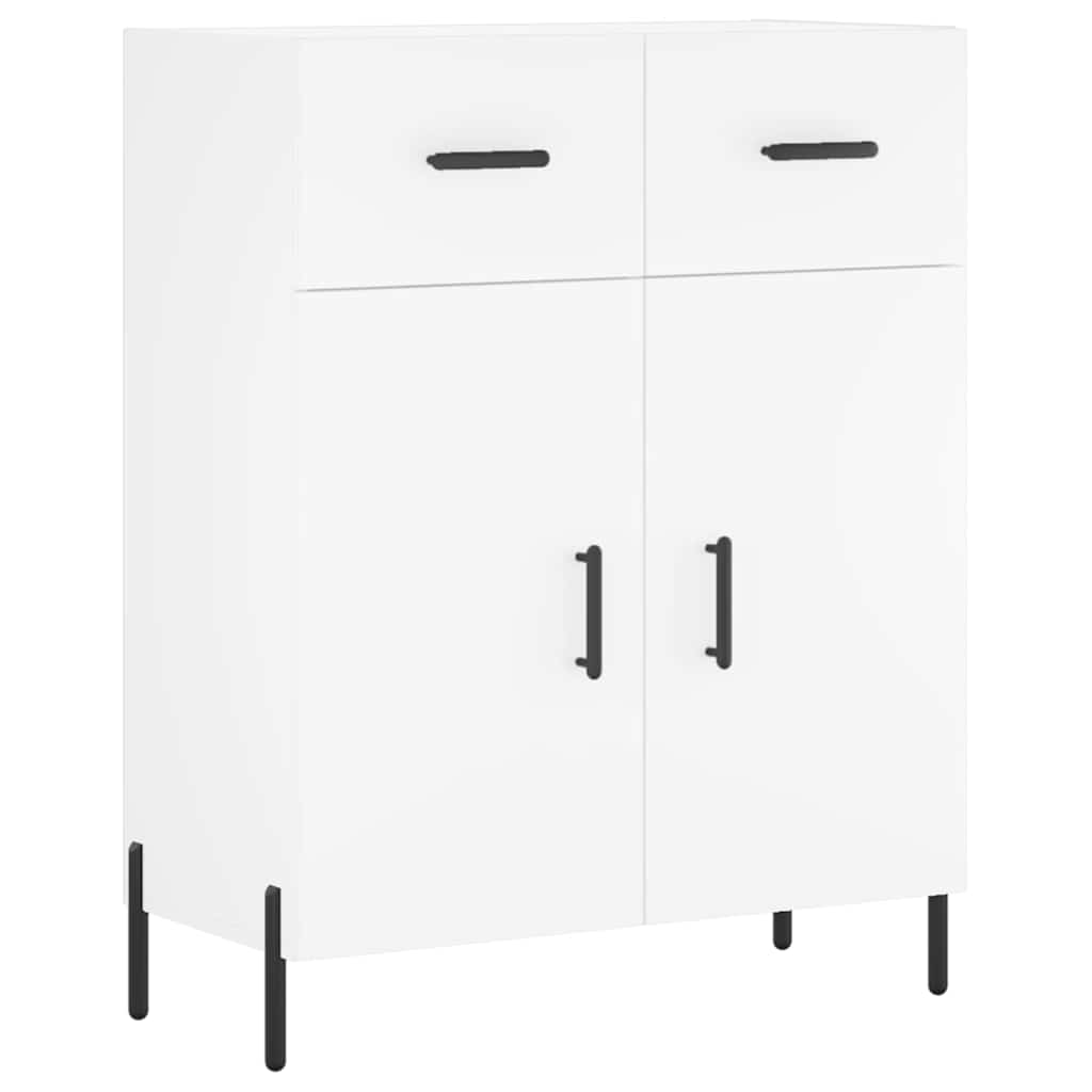 Ντουλάπι Λευκό 69,5x34x180 εκ. από Επεξεργασμένο Ξύλο