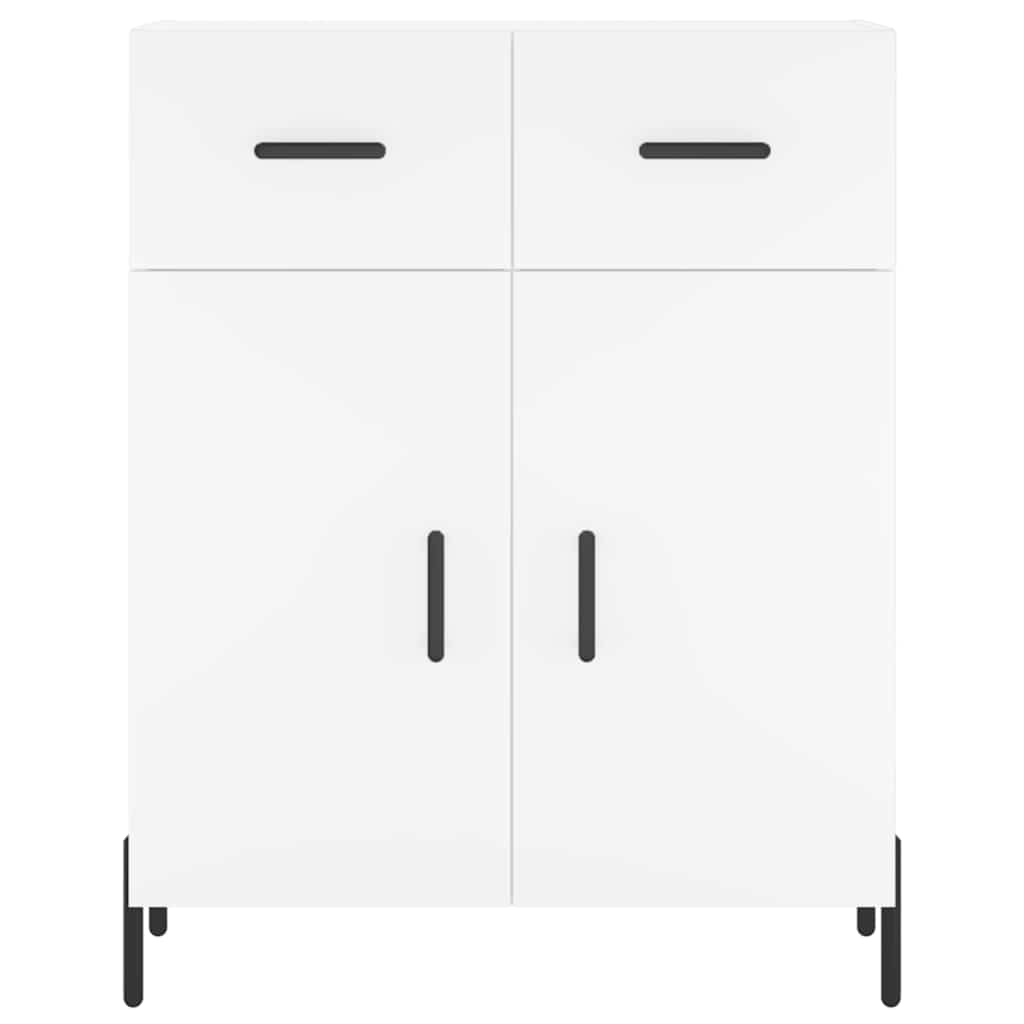 Ντουλάπι Λευκό 69,5x34x180 εκ. από Επεξεργασμένο Ξύλο