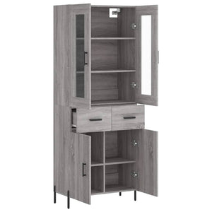 Ντουλάπι Γκρι Sonoma 69,5 x 34 x 180 εκ. Επεξεργασμένο Ξύλο