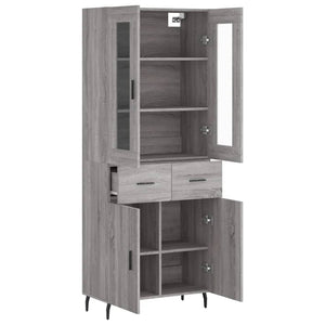 Ντουλάπι Γκρι Sonoma 69,5 x 34 x 180 εκ. Επεξεργασμένο Ξύλο