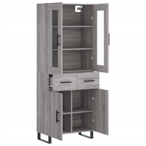 Ντουλάπι Γκρι Sonoma 69,5 x 34 x 180 εκ. Επεξεργασμένο Ξύλο