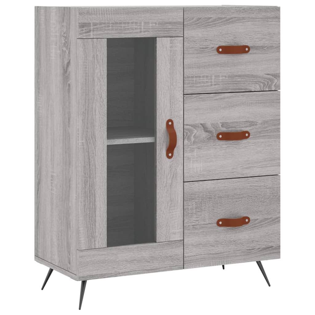 Ντουλάπι Γκρι Sonoma 69,5 x 34 x 180 εκ. Επεξεργασμένο Ξύλο