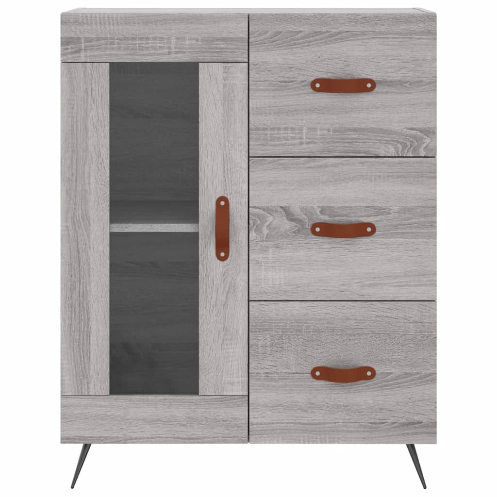Ντουλάπι Γκρι Sonoma 69,5 x 34 x 180 εκ. Επεξεργασμένο Ξύλο