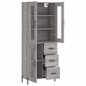 Ντουλάπι Γκρι Sonoma 69,5 x 34 x 180 εκ. Επεξεργασμένο Ξύλο