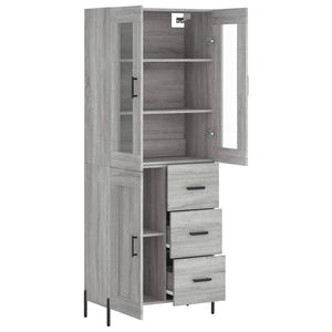 Ντουλάπι Γκρι Sonoma 69,5 x 34 x 180 εκ. Επεξεργασμένο Ξύλο - Pakobazaar