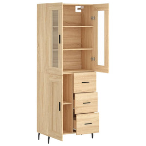 Ντουλάπι Sonoma δρυς 69,5 x 34 x 180 εκ. από Επεξεργασμένο Ξύλο - Pakobazaar