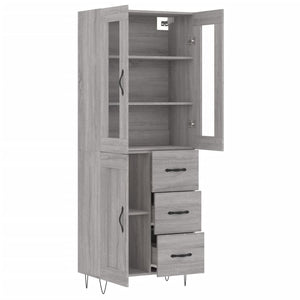 Ντουλάπι Γκρι Sonoma 69,5 x 34 x 180 εκ. Επεξεργασμένο Ξύλο