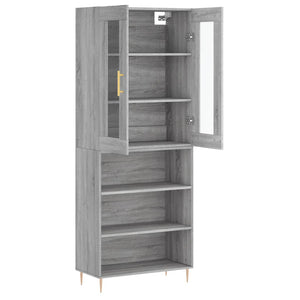 Ντουλάπι Γκρι Sonoma 69,5 x 34 x 180 εκ. Επεξεργασμένο Ξύλο