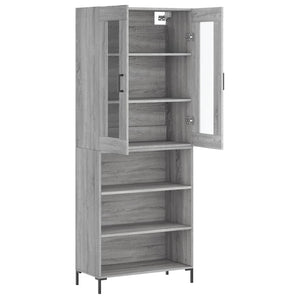 Ντουλάπι Γκρι Sonoma 69,5 x 34 x 180 εκ. Επεξεργασμένο Ξύλο