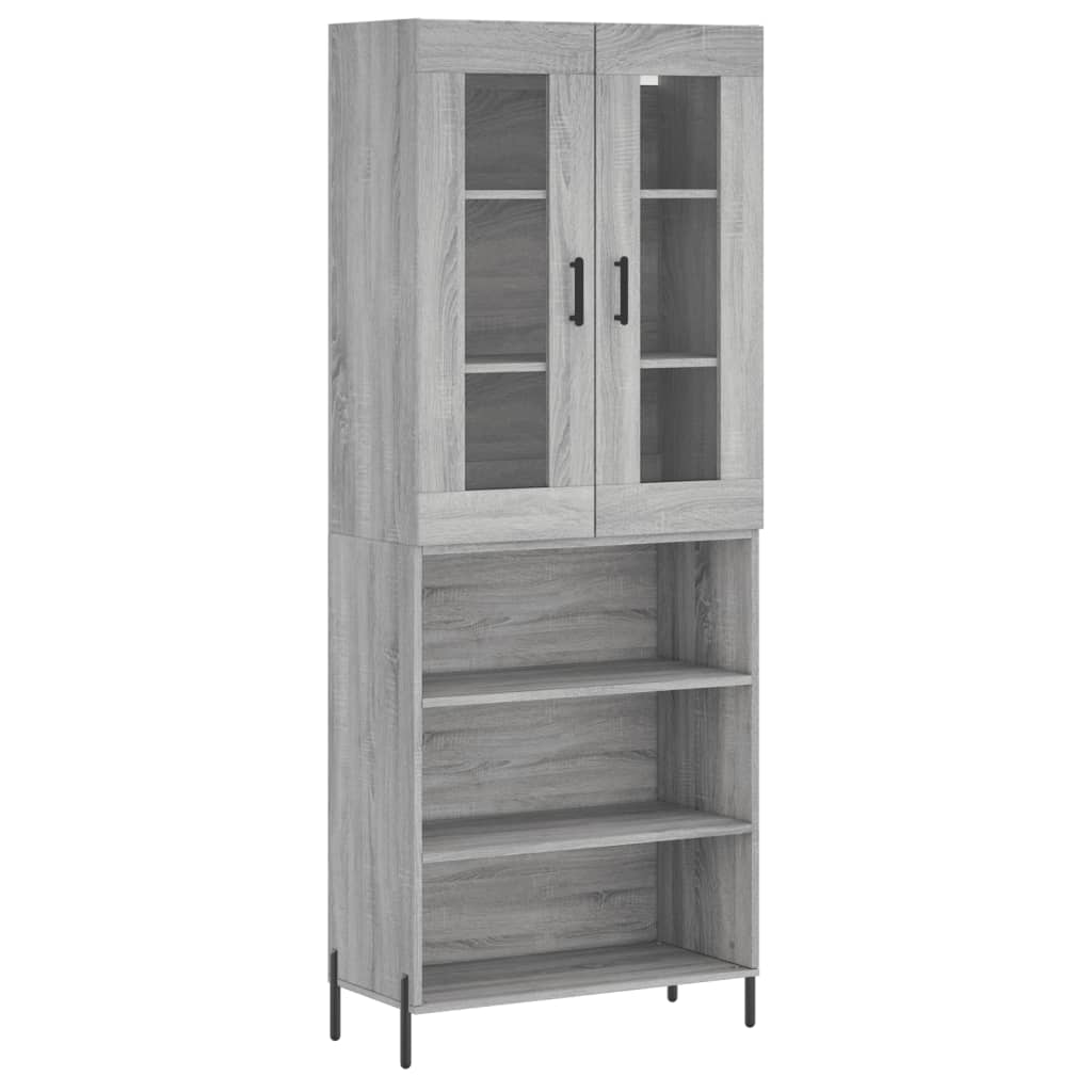 Ντουλάπι Γκρι Sonoma 69,5 x 34 x 180 εκ. Επεξεργασμένο Ξύλο