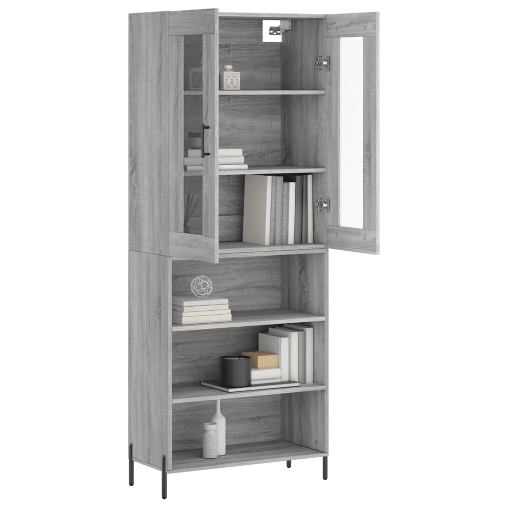 Ντουλάπι Γκρι Sonoma 69,5 x 34 x 180 εκ. Επεξεργασμένο Ξύλο