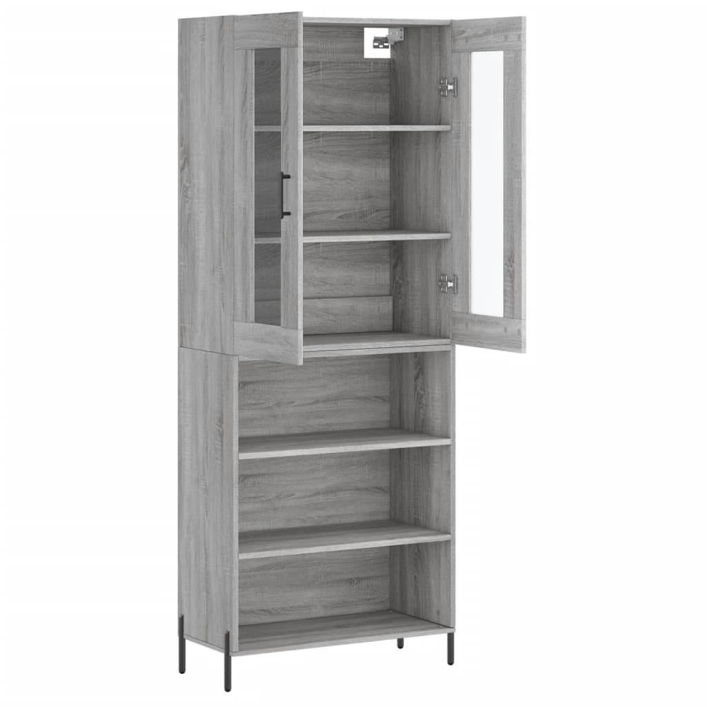 Ντουλάπι Γκρι Sonoma 69,5 x 34 x 180 εκ. Επεξεργασμένο Ξύλο
