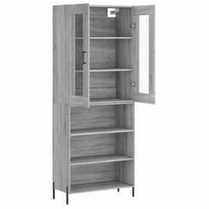 Ντουλάπι Γκρι Sonoma 69,5 x 34 x 180 εκ. Επεξεργασμένο Ξύλο