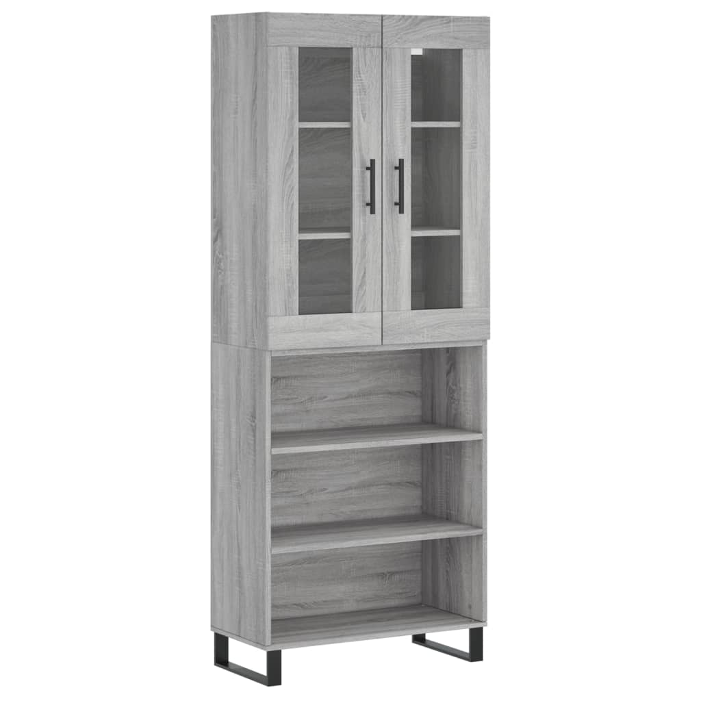 Ντουλάπι Γκρι Sonoma 69,5 x 34 x 180 εκ. Επεξεργασμένο Ξύλο