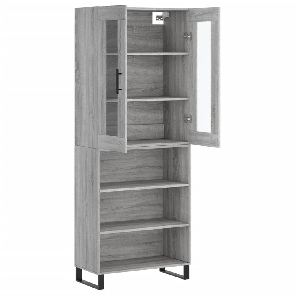Ντουλάπι Γκρι Sonoma 69,5 x 34 x 180 εκ. Επεξεργασμένο Ξύλο
