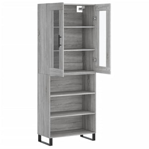 Ντουλάπι Γκρι Sonoma 69,5 x 34 x 180 εκ. Επεξεργασμένο Ξύλο